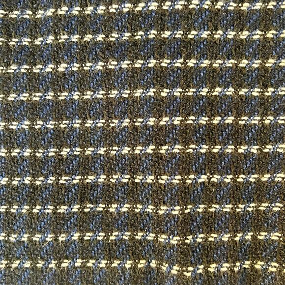 Ann Taylor Tweed Pencil Skirt Black Blue Cream Striped Size 14 - Picture 3 of 8